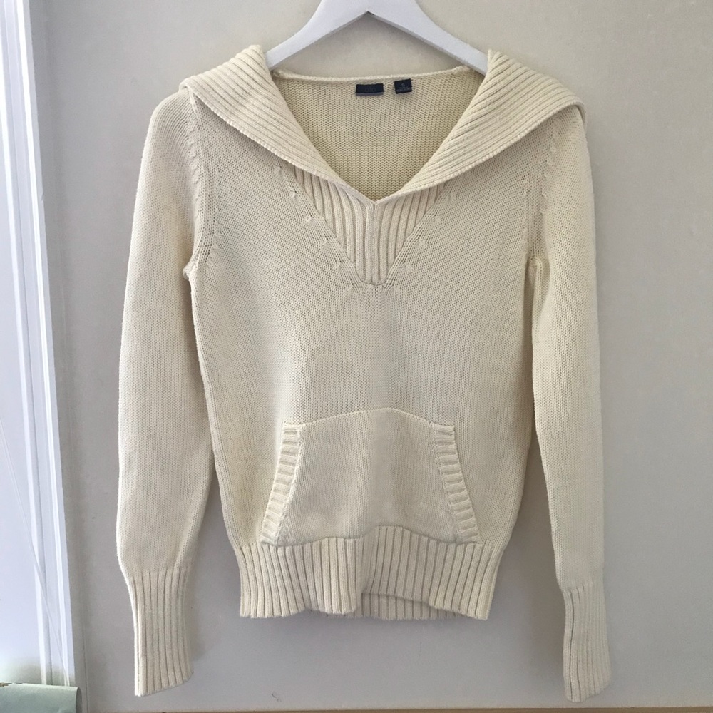 White / Ivory Cowl-neck Sweater ✨